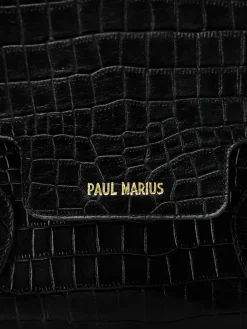 PAUL MARIUS Sacs Porté Épaule|Colette M Alligator - Noir De Jais