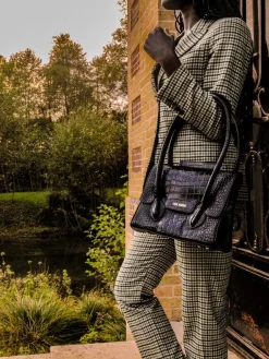 PAUL MARIUS Sacs Porté Épaule|Colette M Alligator - Noir De Jais
