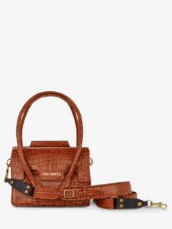 PAUL MARIUS Mini Sacs|Sacs Porté Travers|Colette XS Alligator - Ambre