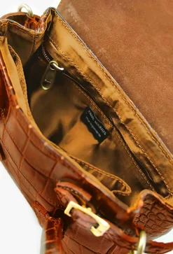 PAUL MARIUS Mini Sacs|Sacs Porté Travers|Colette XS Alligator - Ambre