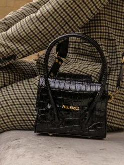 PAUL MARIUS Sacs Porté Travers|Sacs Porté Main|Colette XS Alligator - Noir De Jais