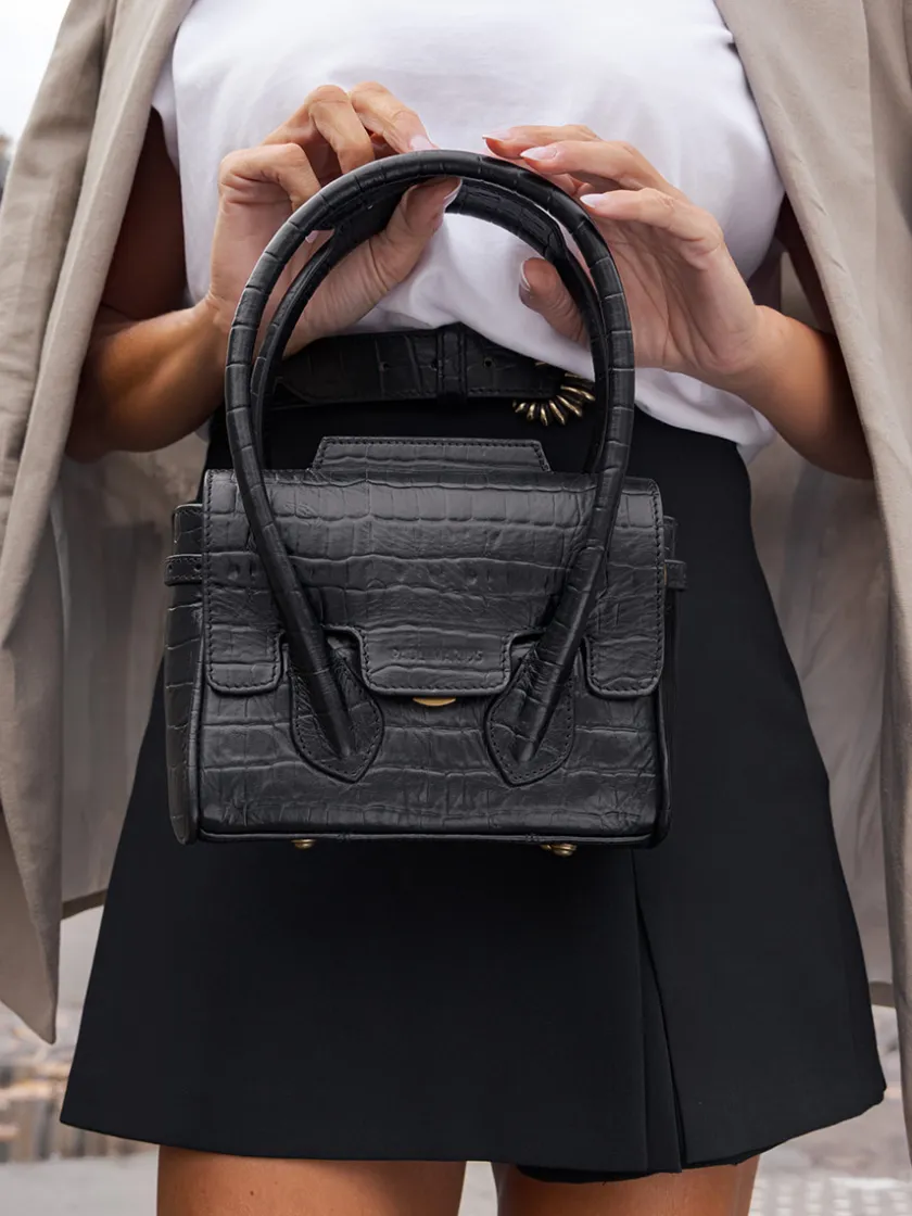 PAUL MARIUS Mini Sacs|Sacs Porté Main|Colette XS Héritage - Noir De Jais