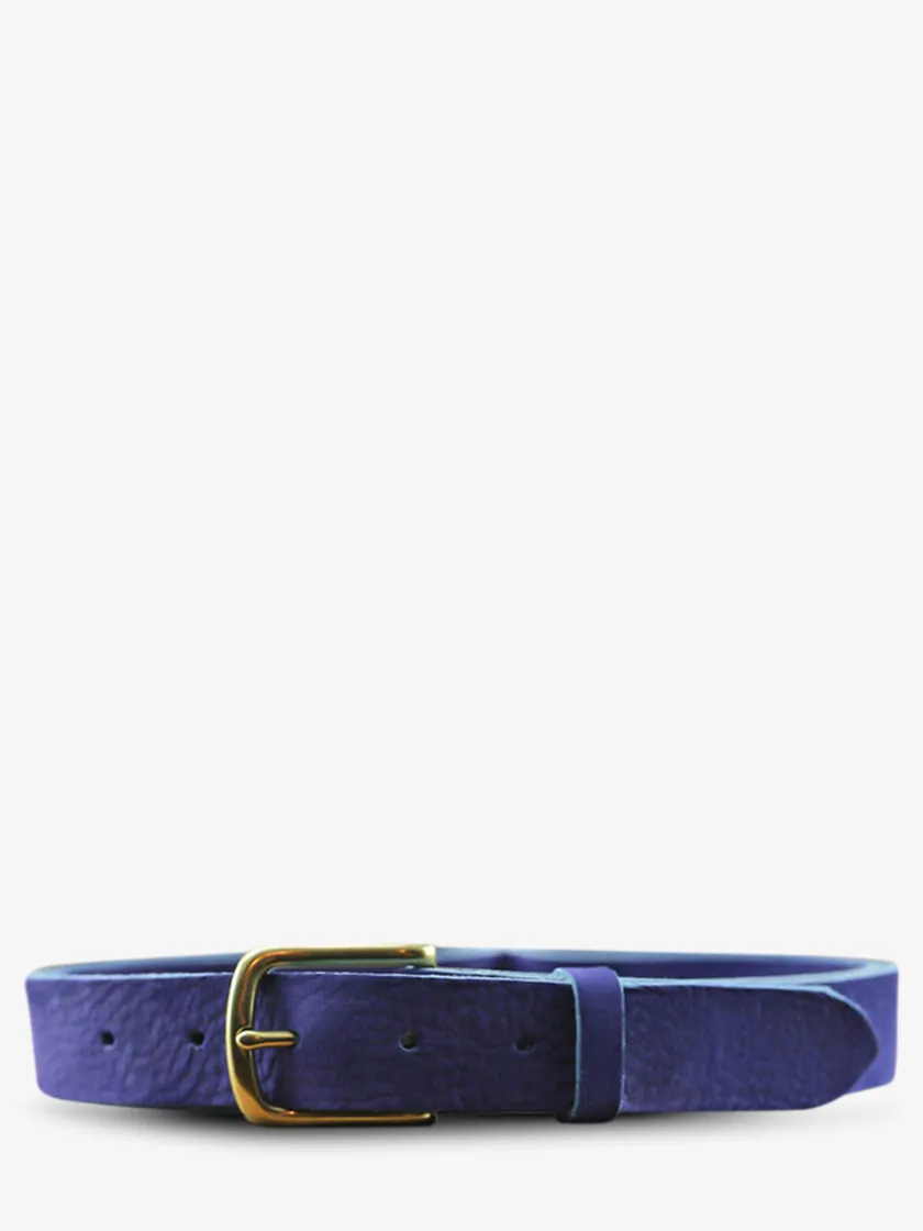 PAUL MARIUS Ceintures|Ceintures|LaCeinture Magnifique Nubuck - 30mm - Bleu Électrique