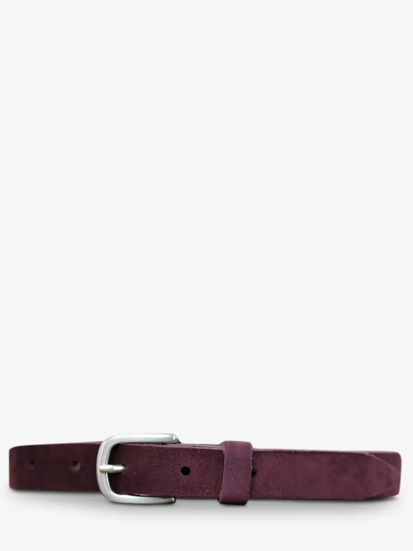 PAUL MARIUS Ceintures|Ceintures|LaCeinture Magnifique Nubuck - 20mm - Prune
