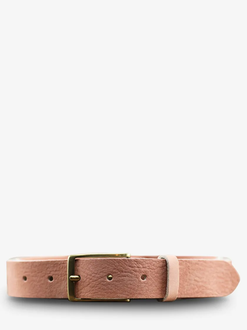 PAUL MARIUS Ceintures|Ceintures|LaCeinture Magnifique Nubuck - 30mm - Rose Poudré
