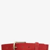 PAUL MARIUS Ceintures|Ceintures|LaCeinture Magnifique Nubuck - 35mm - Rouge Carmin