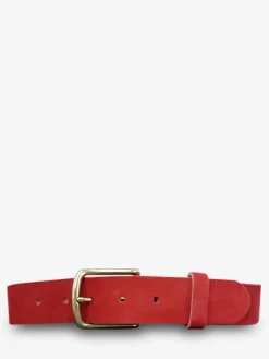 PAUL MARIUS Ceintures|Ceintures|LaCeinture Magnifique Nubuck - 35mm - Rouge Carmin