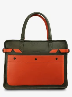 PAUL MARIUS Cartables Et Porte-Documents|Cartables Et Porte-Documents|L'Ambitieux - Kaki / Orange
