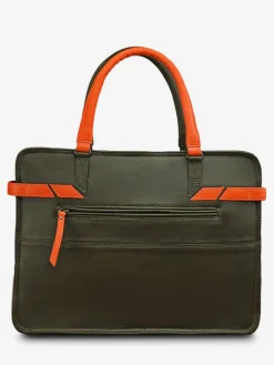 PAUL MARIUS Cartables Et Porte-Documents|Cartables Et Porte-Documents|L'Ambitieux - Kaki / Orange