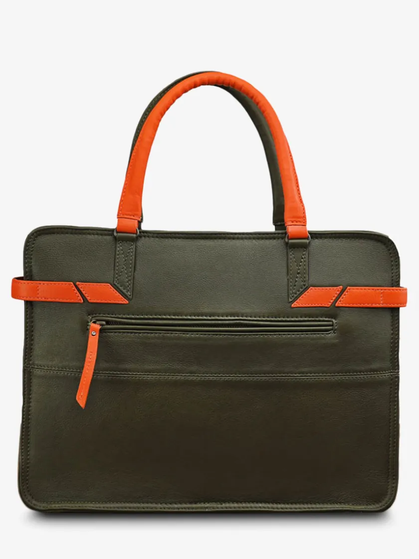 PAUL MARIUS Cartables Et Porte-Documents|Cartables Et Porte-Documents|L'Ambitieux - Kaki / Orange
