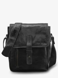 PAUL MARIUS Mini Sacs|Sacs Porté Travers|L'Aventurier - Noir Huilé