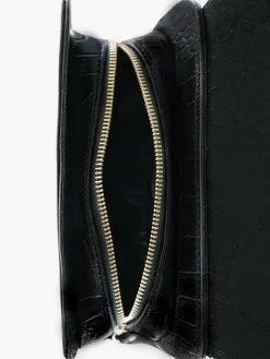 PAUL MARIUS Sacs Porté Épaule|LeBaguette Alligator - Noir De Jais