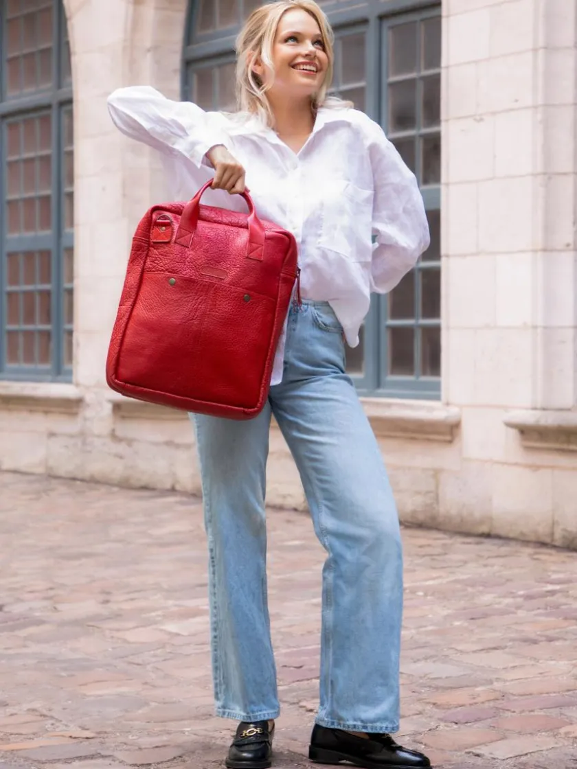 PAUL MARIUS Cartables Et Porte-Documents|LeCabas De Marius - Rouge Carmin