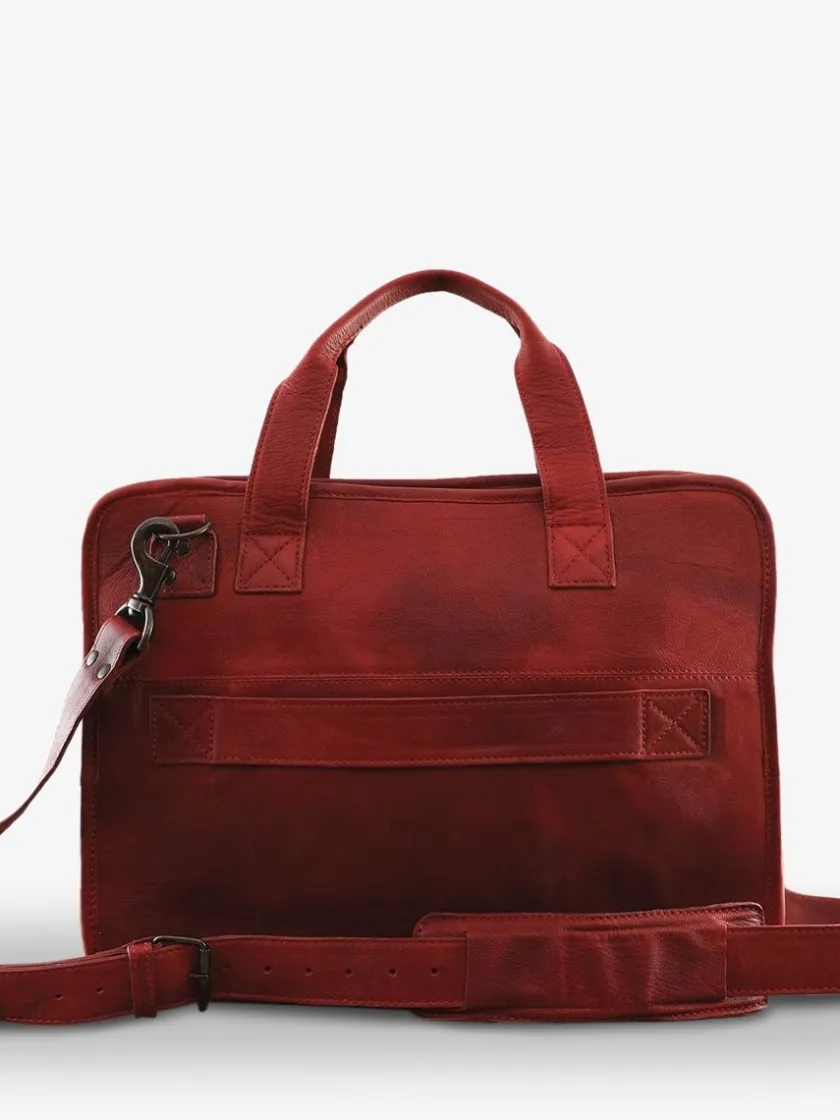 PAUL MARIUS Cartables Et Porte-Documents|LeConquérant Tressé - Rouge