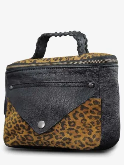 PAUL MARIUS Mini Sacs|Sacs Porté Travers|LeGavroche Réédition Léopard - Noir