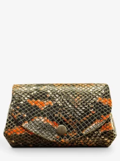 PAUL MARIUS Porte-Monnaie|LeGustave Python - Orange