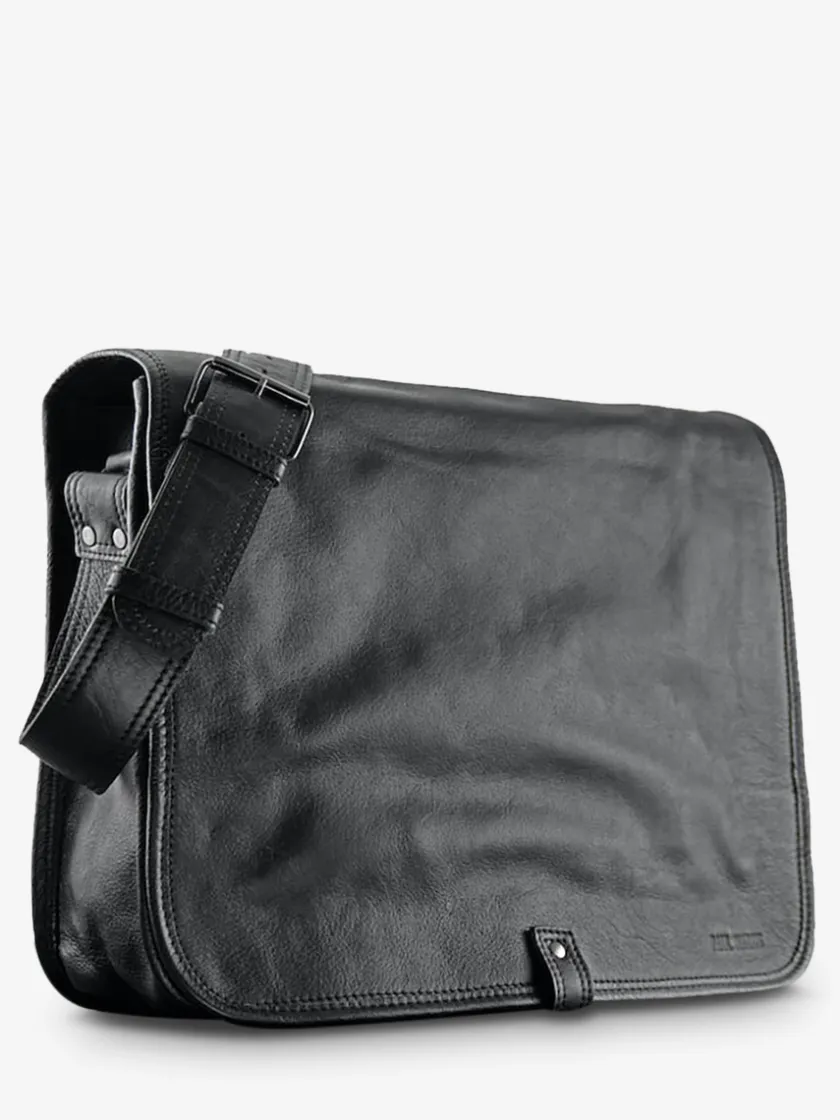 PAUL MARIUS Cartables Et Porte-Documents|Sacs Porté Travers|LeMessager - L - Noir