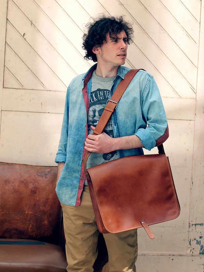 PAUL MARIUS Cartables Et Porte-Documents|Sacs Porté Travers|LeMessager - L - Noir