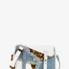 PAUL MARIUS Mini Sacs|Sacs Porté Travers|LeMini Indispensable Chimère - Denim / Blanc