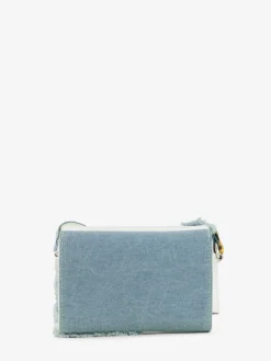 PAUL MARIUS Mini Sacs|Sacs Porté Travers|LeMini Indispensable Chimère - Denim / Blanc