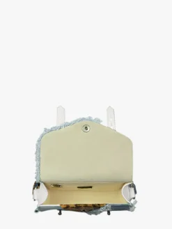 PAUL MARIUS Mini Sacs|Sacs Porté Travers|LeMini Indispensable Chimère - Denim / Blanc