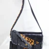 PAUL MARIUS Mini Sacs|Sacs Porté Travers|LeMini Indispensable Chimère - Denim / Noir
