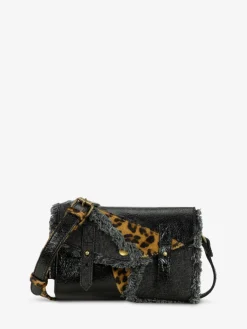 PAUL MARIUS Mini Sacs|Sacs Porté Travers|LeMini Indispensable Chimère - Denim / Noir