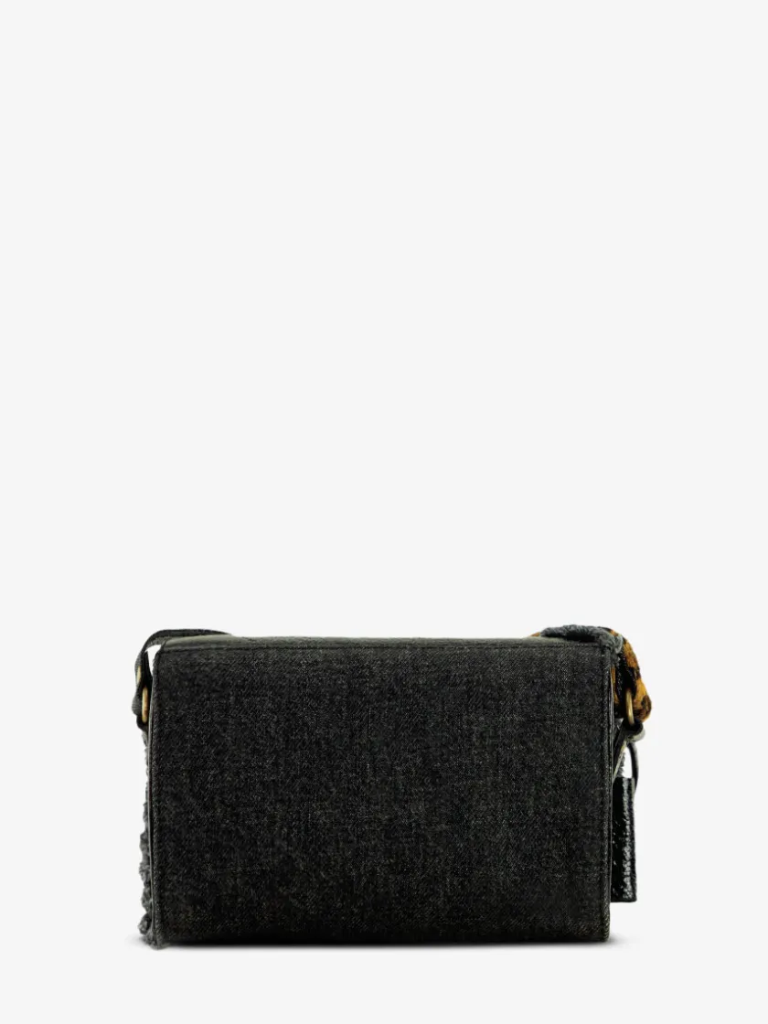 PAUL MARIUS Mini Sacs|Sacs Porté Travers|LeMini Indispensable Chimère - Denim / Noir
