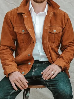 PAUL MARIUS Vestes|LeNuméro 1 - Cognac - S