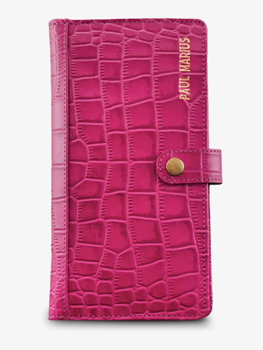 PAUL MARIUS Portefeuilles|LePortefeuille Charlotte N°2 Alligator Cocktail - Tourmaline