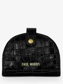 PAUL MARIUS Portefeuilles|LePortefeuille Manon N°2 Alligator - Noir De Jais