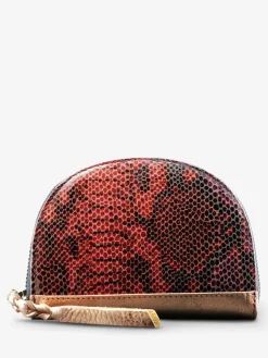 PAUL MARIUS Portefeuilles|LePortefeuille Manon Python - Rouge Grenat