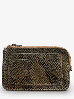 PAUL MARIUS Porte-Cartes|Porte-Monnaie|LePorte-monnaie AUGUSTIN Python - Kaki