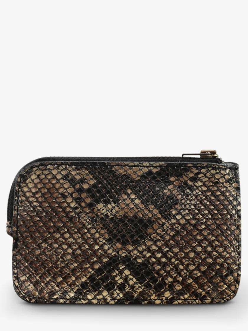 PAUL MARIUS Porte-Cartes|Porte-Monnaie|LePorte-monnaie AUGUSTIN Python - Noir