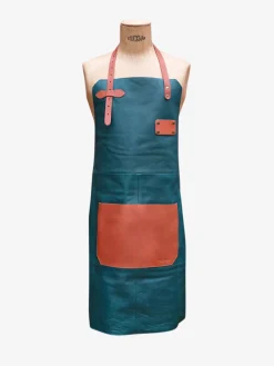 PAUL MARIUS Tabliers|Tabliers|LeTablier En Cuir - Cobalt