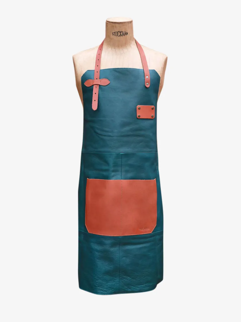 PAUL MARIUS Tabliers|Tabliers|LeTablier En Cuir - Cobalt