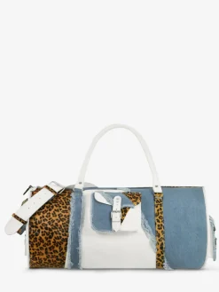 PAUL MARIUS Sacs De Voyage|Sacs De Voyage|LeVoyageur XL Chimère - Denim / Blanc