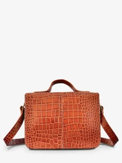 PAUL MARIUS Sacs Porté Travers|Sacs Porté Main|Mademoiselle George Alligator Cocktail - Ambre