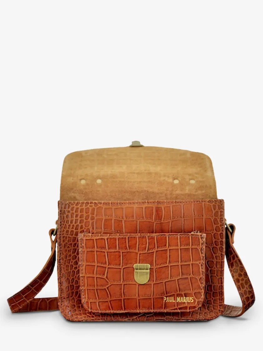 PAUL MARIUS Sacs Porté Travers|Sacs Porté Main|Mademoiselle George Alligator Cocktail - Ambre
