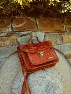 PAUL MARIUS Sacs Porté Travers|Sacs Porté Main|Mademoiselle George Alligator Cocktail - Ambre