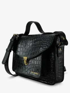 PAUL MARIUS Sacs Porté Travers|Sacs Porté Épaule|Mademoiselle George Alligator - Noir De Jais