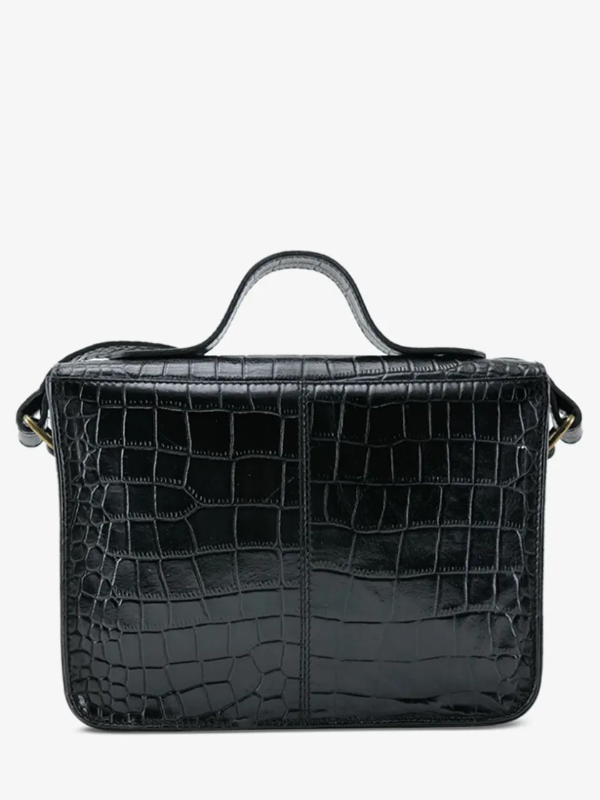 PAUL MARIUS Sacs Porté Travers|Sacs Porté Épaule|Mademoiselle George Alligator - Noir De Jais
