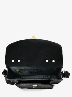 PAUL MARIUS Sacs Porté Travers|Sacs Porté Épaule|Mademoiselle George Alligator - Noir De Jais