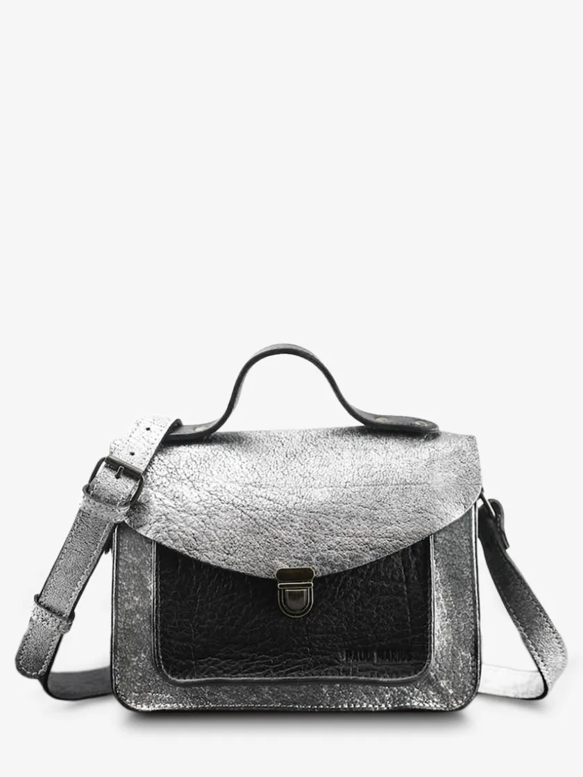 PAUL MARIUS Sacs Porté Travers|Sacs Porté Épaule|Mademoiselle George - Argenté / Noir