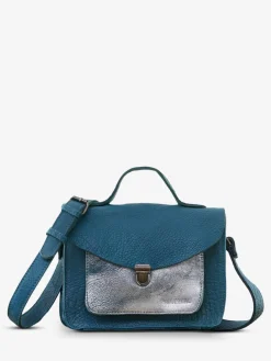 PAUL MARIUS Sacs Porté Travers|Sacs Porté Épaule|Mademoiselle George - Bleu Piscine / Argenté