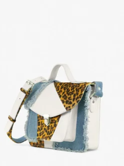 PAUL MARIUS Sacs Porté Main|Mademoiselle George Chimère - Denim / Blanc