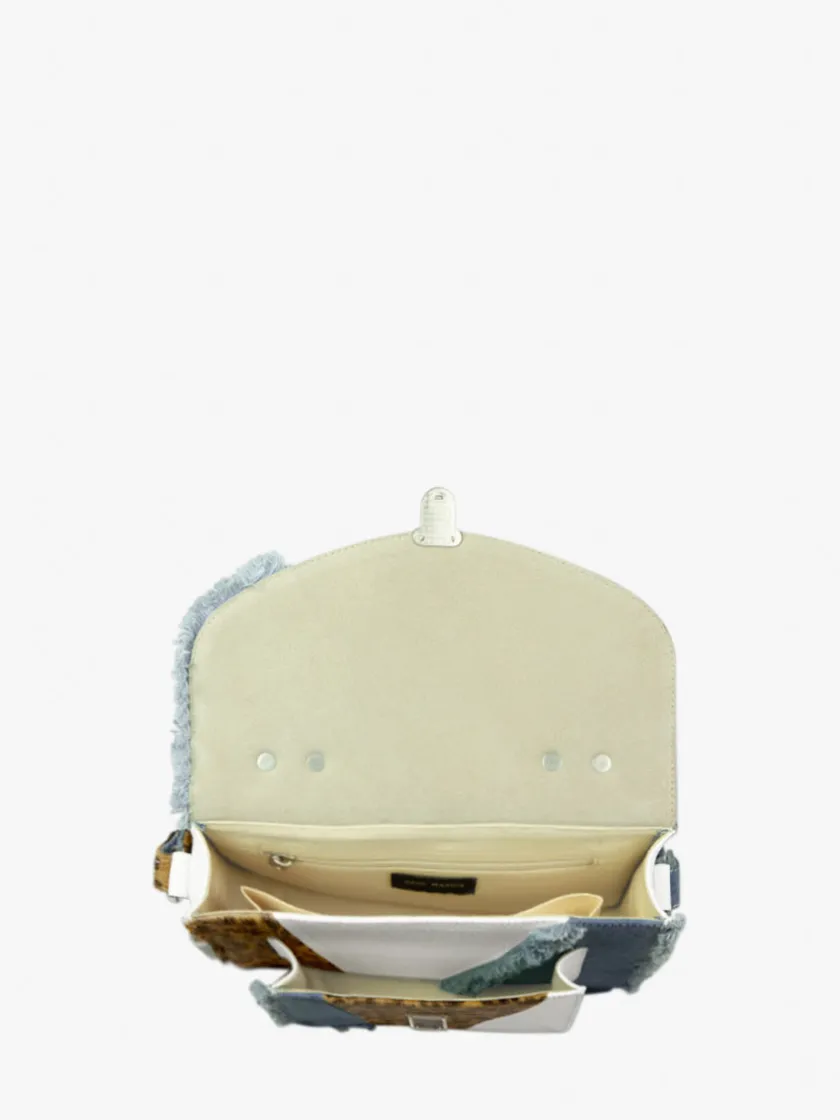 PAUL MARIUS Sacs Porté Main|Mademoiselle George Chimère - Denim / Blanc