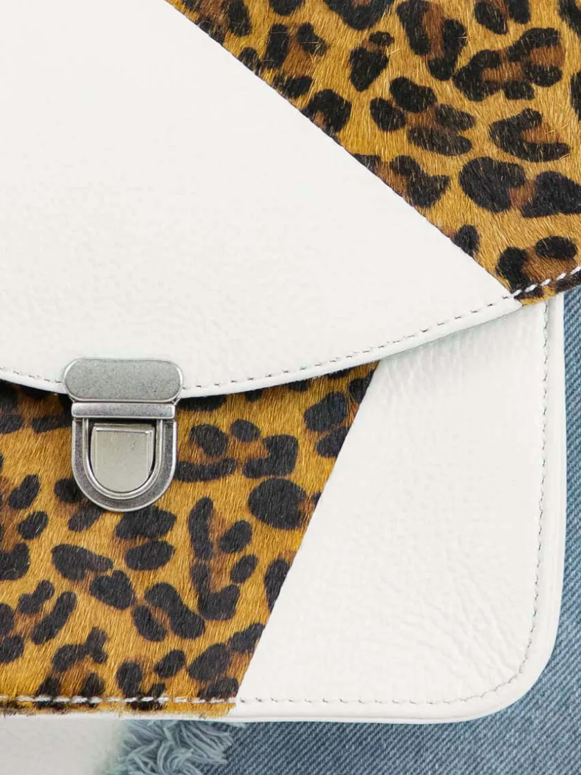 PAUL MARIUS Sacs Porté Main|Mademoiselle George Chimère - Denim / Blanc