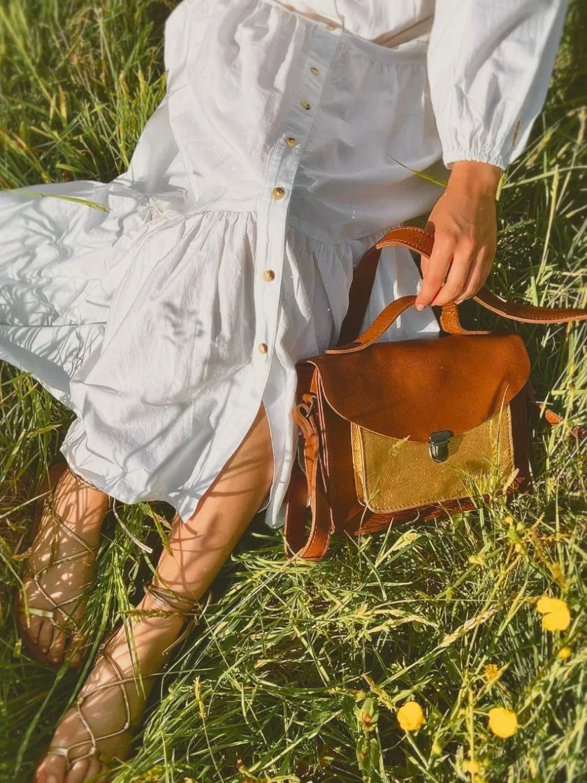 PAUL MARIUS Sacs Porté Travers|Sacs Porté Épaule|Mademoiselle George - Naturel / Doré