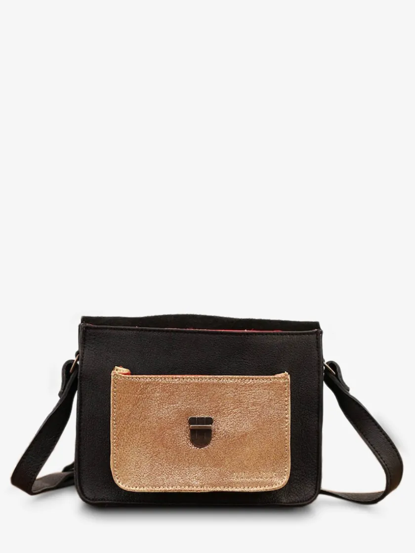 PAUL MARIUS Sacs Porté Travers|Sacs Porté Épaule|Mademoiselle George - Noir / Doré